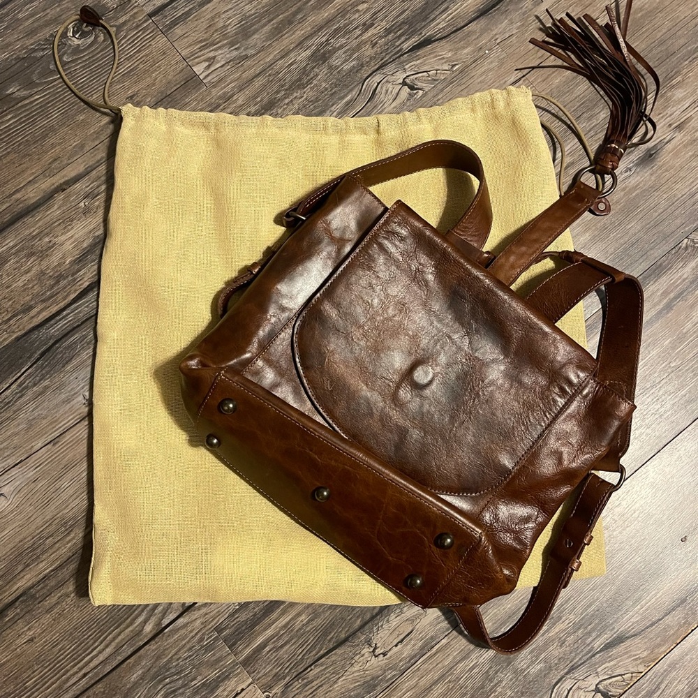 Small King Ranch Leather bookbag
